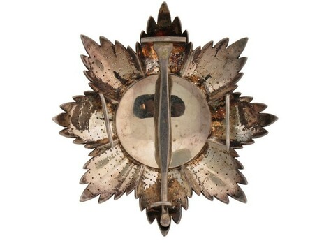 Order of the Brilliant Star of Zanzibar, Type III, II Class Officer Breast Star Reverse