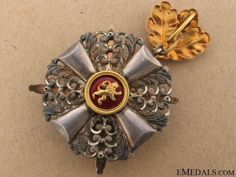 II Class Knight with Swords (with oak leaves, in silver gilt) Reverse