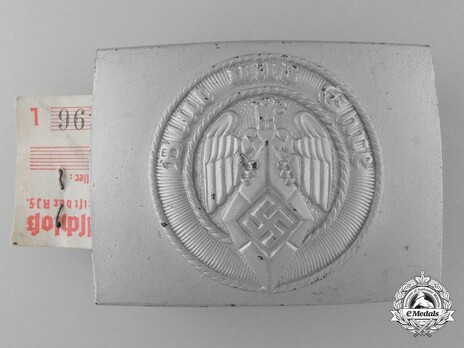 HJ Non-Officer Belt Buckle Type II (by Gustav Emil Ficker) Obverse