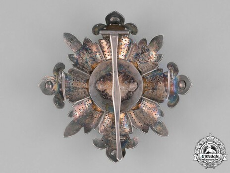 Grand Cross Breast Star by Halley Emeralds and Rubies, Reverse