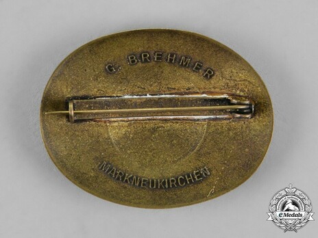 RADwJ Tradition Badge (in aluminium gilt) Reverse