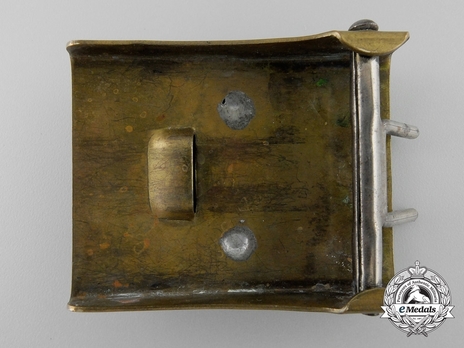 SA Enlisted Ranks Belt Buckle (with static swastika) (brass version) Reverse