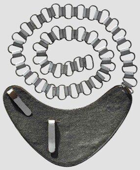 German Army Train Guard Gorget (Zugwache version) Reverse