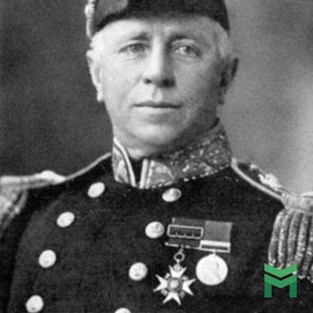 Sir George Callaghan wearing the Order of the Bath
