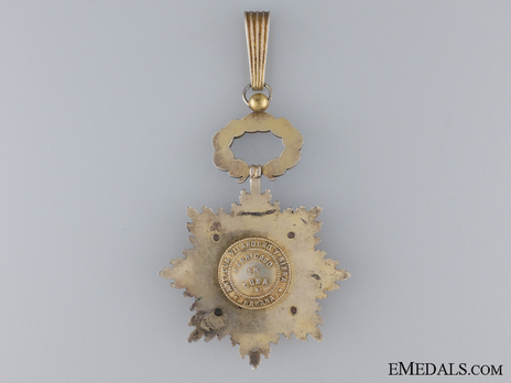 Order of the Red Cross. Type I, Commander Reverse