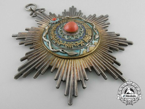 Order of the Double Dragon, Type II, I Class, I Grade Star Obverse