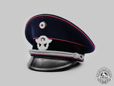 Firefighters Officer Blue Visor Cap Profile