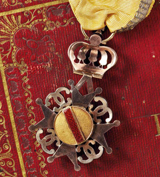 House Order of Fidelity, Commander (with brilliants) Reverse