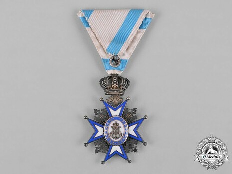 Order of Saint Sava, Type I, V Class Reverse