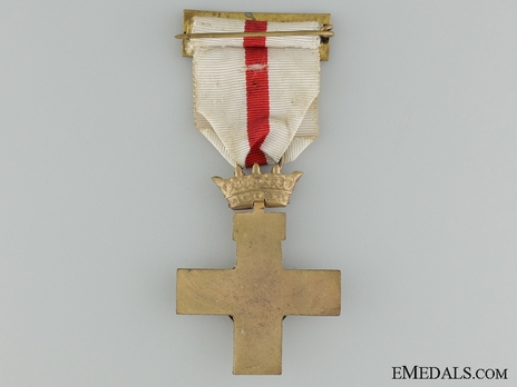 1st Class Cross (white distinction) (bronze gilt) Reverse