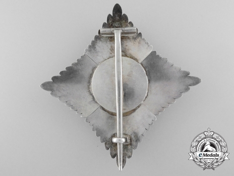 House Order of Saxe-Ernestine, Type II, Civil Division, I Class Commander Breast Star Reverse