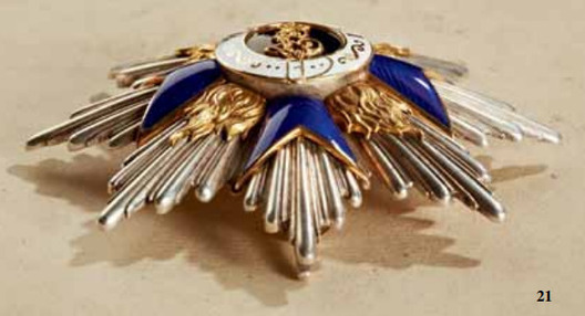 Order of Military Merit, Civil Division, I Class Cross Breast Star Obverse