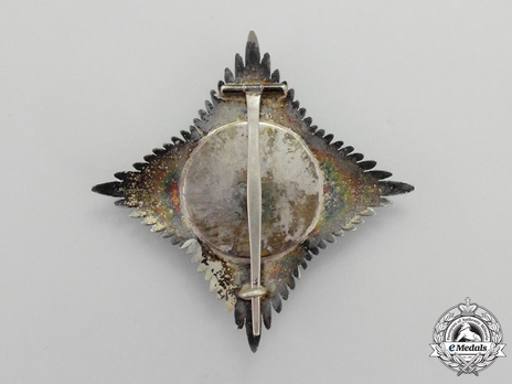 Order of the White Falcon, Type II, Civil Division, Commander Breast Star Reverse