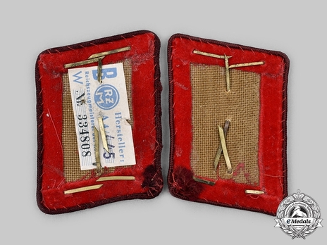 NSDAP Ober-Abschnittsleiter Type IV Gau Level Collar Tabs Reverse