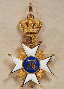Order of the Wendish Crown, Civil Division, Grand Cross (with bronze crown) Reverse
