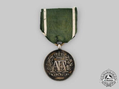 Long Service Decoration, Type I, Silver Medal for 15 Years Obverse