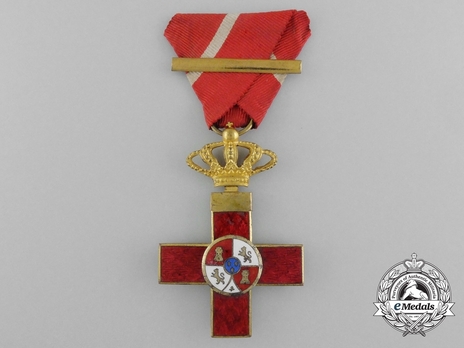 1st Class Cross (red distinction) (bronze gilt) (1889-1931) Obverse