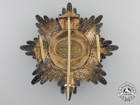 Order of the Red Eagle, Civil Division, I Class Breast Star (with faceted rays) Reverse