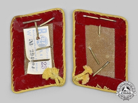 NSDAP Bereichsleiter Type IV Reich Level Collar Tabs Reverse