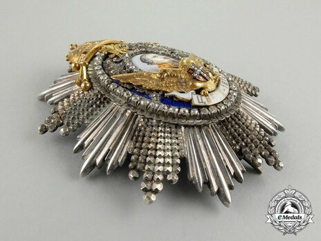 Order of Milos the Great, I Class Breast Star (with diamonds) Obverse