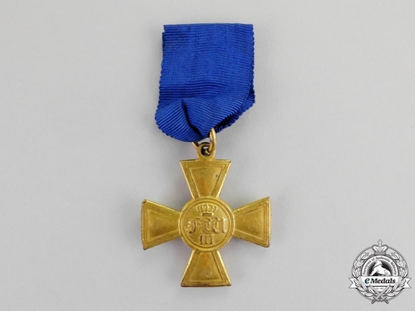 Officers' Long Service Decoration, Cross for 25 Years, Type I Obverse