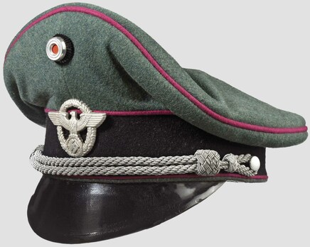 German Fire Protection Police Officer's Visor Cap Profile
