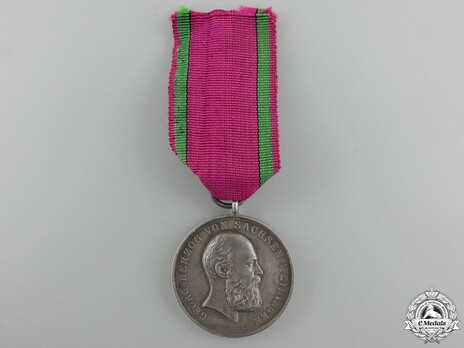 Saxe-Meiningen House Order Medals of Merit, Type V, in Silver Obverse