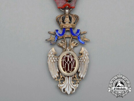 Order of the White Eagle, Type III, Military Division, IV Class Reverse