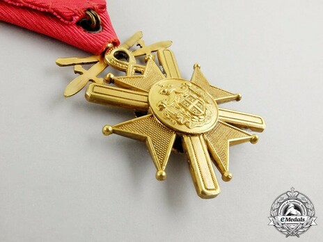 Order of the Cross of Takovo, V Class (with swords) Reverse