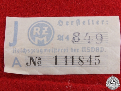 NSDAP Leiter einer Hilfsstelle Type II Gau Level Armband RZM Tag
