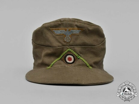 Afrikakorps Heer Panzer Grenadier NCO/EM's Visored Field Cap with Soutache Front