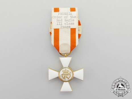Order of the Red Eagle, Type V, Civil Division, III Class Cross (with bow, in silver gilt) Reverse