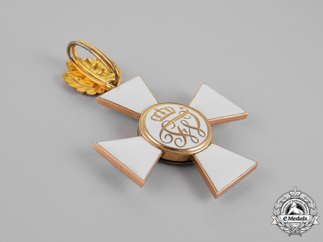 Order of the Red Eagle, Type V, Civil Division, II Class Cross (with oak leaves, in gold) Reverse