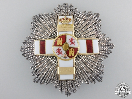 2nd Class Breast Star (white distinction pension) (with Royal Crown) Obverse