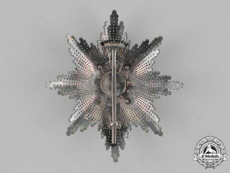 Order of the Cross of Takovo, Civil Division, I Class Breast Star Reverse