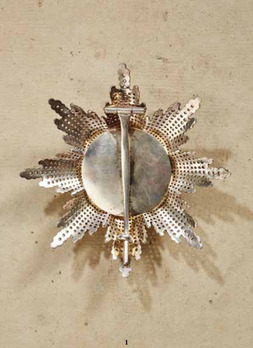 Order of Albert the Bear, Grand Cross Breast Star (with diamonds) Reverse