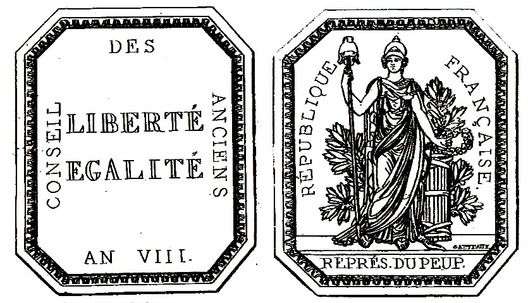 Medal (stamped "GATTEAUX") Obverse and Reverse