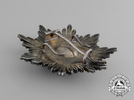 2nd Class Breast Star (red distincion) (with coat of arms of Castile and Leon, and Imperial Crown) Reverse