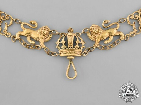 Royal Guelphic Order, Gold Collar (in silver gilt) Obverse Detail