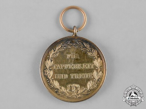 Military Merit Medal, Type V, in Gold (in bronze gilt) Reverse