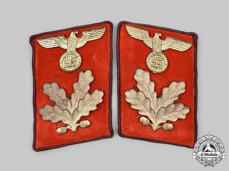NSDAP Befehlsleiter Type IV Gau Level Collar Tabs Obverse