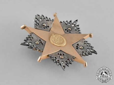 Order of Nishani-Shefkat, I Class Breast Star Reverse