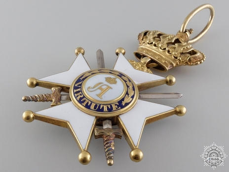 Merit Order of Adolph of Nassau, Military Division, II Class Commander (in gold) Obverse