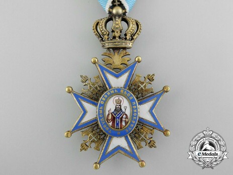 Order of Saint Sava, Type I, IV Class Obverse
