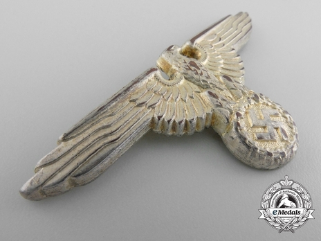 Allgemeine SS Metal Cap Eagle Type II, by Deschler Obverse