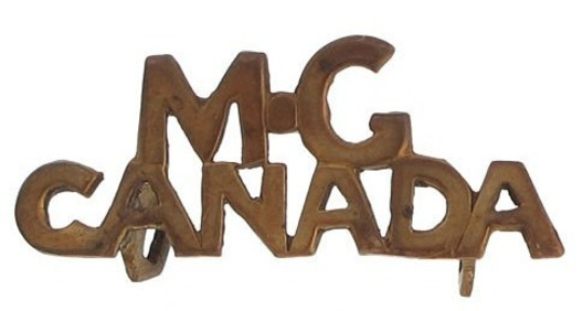 Machine Gun Corps General Service Other Ranks Shoulder Title (Thick Letters) Obverse