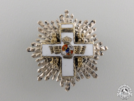 Miniature 2nd Class Cross Breast Star (white distinction) Obverse