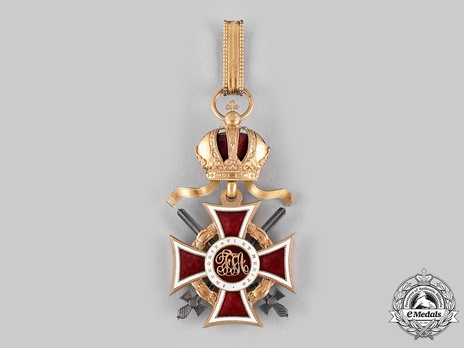 Order of Leopold, Type III, Military Division, Commander Cross (with lower class War Decoration and silver swords)