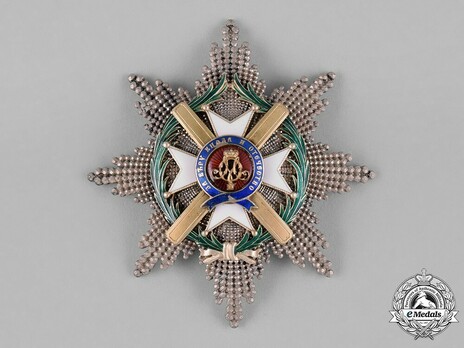 Order of the Cross of Takovo, Civil Division, II Class Breast Star Obverse