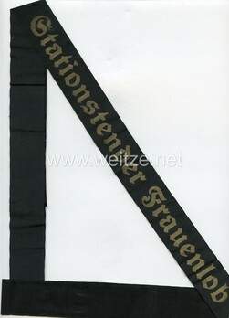 Kriegsmarine Stationstender Frauenlob Cap Tally Ribbon Obverse